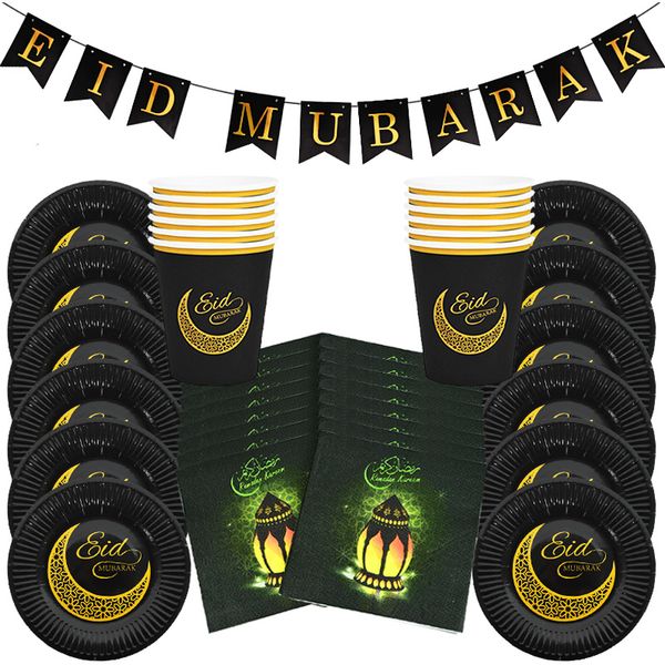 45pcs/set eid mubarak banner party disposable tableware set paper cups plate ramadan kareem muslim islamic party diy decorations
45pcs/set eid mubarak banner party disposable tableware set paper cups plate ramadan kareem muslim islamic party diy decorations
