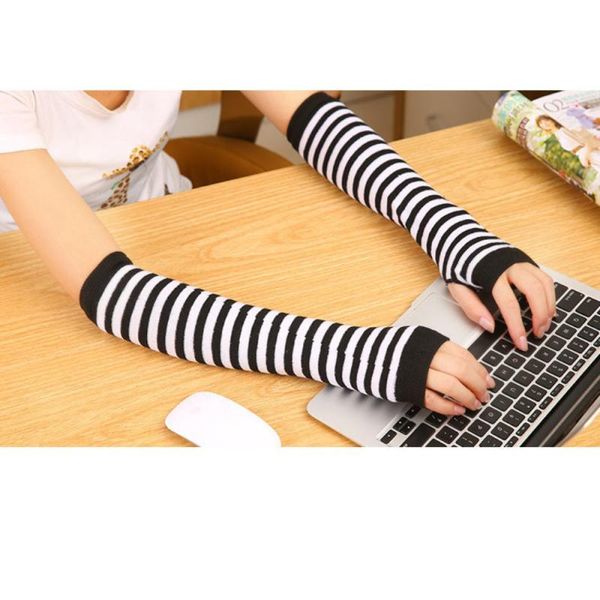 pair soft stretchy wrist arm hand warmer knitted mittens women winter long fingerless gloves black grey coffee elbow & knee pads, Black;gray
pair soft stretchy wrist arm hand warmer knitted mittens women winter long fingerless gloves black grey coffee elbow & knee pads, Black;gray