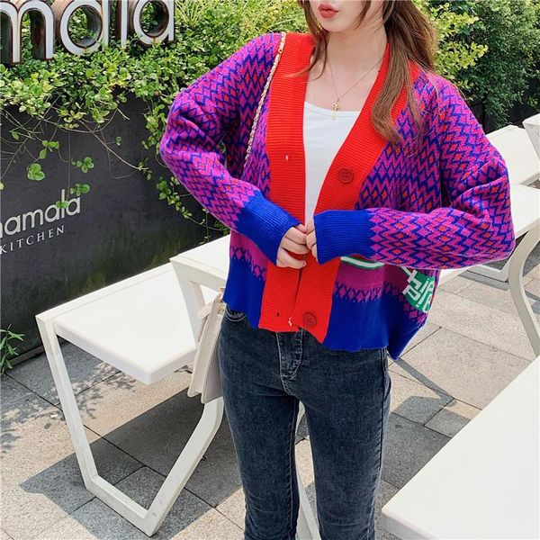 women's knits & tees knitted plaid cardigans sweater women 2021 autumn winter korean retro sweet female casual chic streerwear knitwear, White
women's knits & tees knitted plaid cardigans sweater women 2021 autumn winter korean retro sweet female casual chic streerwear knitwear, White
