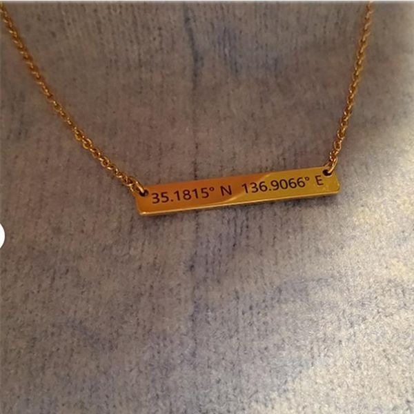 party favor custom longitude and latitude sterling silver bar necklace,personalize necklace commemorating the christmas,birthday venue
party favor custom longitude and latitude sterling silver bar necklace,personalize necklace commemorating the christmas,birthday venue
