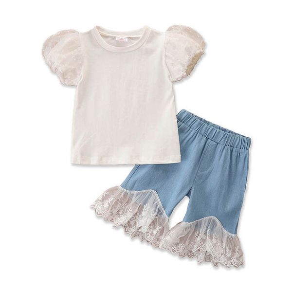 kids clothing sets girls outfits baby clothes children suit child wear summer fashion lace short sleeve t-shirts shorts pants jeans 2pcs b68, White
kids clothing sets girls outfits baby clothes children suit child wear summer fashion lace short sleeve t-shirts shorts pants jeans 2pcs b68, White