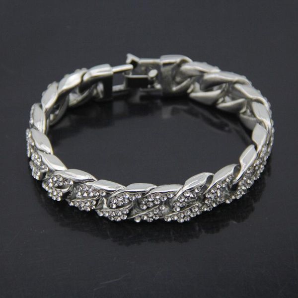 bangle hip hop men bracelet series rhinestone chain bling crystal for women silver color jewelry, Black
bangle hip hop men bracelet series rhinestone chain bling crystal for women silver color jewelry, Black