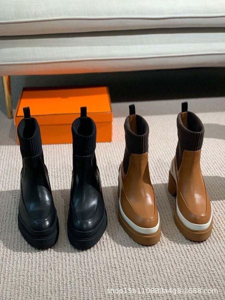 boots leather thick bottom wool mouth middle heel women's 2021 spring and autumn single british style, Black
boots leather thick bottom wool mouth middle heel women's 2021 spring and autumn single british style, Black