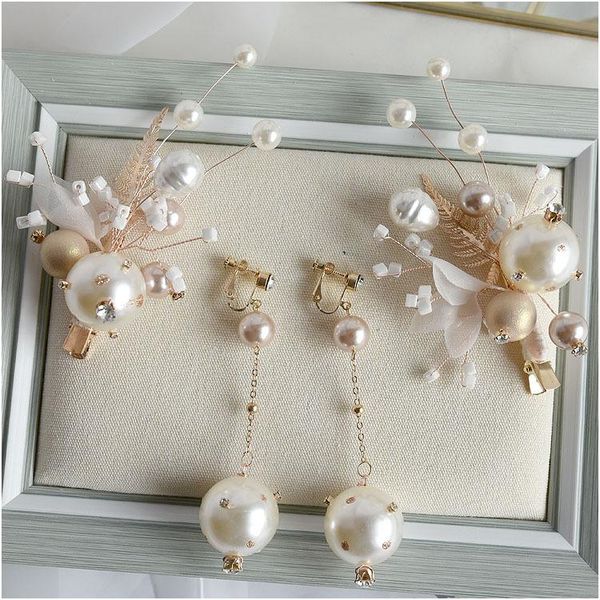 hair clips & barrettes bridal headdress super fairy sweet pearl accessories net red wedding hairpin, Golden;silver
hair clips & barrettes bridal headdress super fairy sweet pearl accessories net red wedding hairpin, Golden;silver