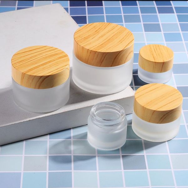 storage bottles & jars 5g/15g/30g/50g/100g body cream face eye frosted glass with bamboo cap cosmetic container
storage bottles & jars 5g/15g/30g/50g/100g body cream face eye frosted glass with bamboo cap cosmetic container