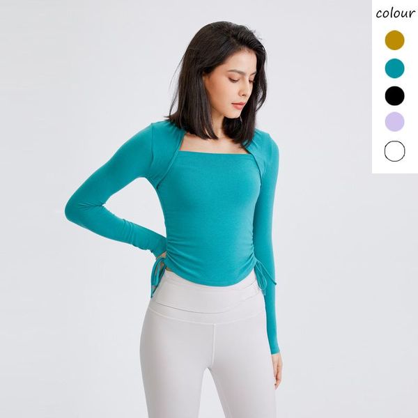 yoga outfit winter long sleeve shirts women black fashion drawstring patchwork sport crop dry quickly workout gym fitness clothing
yoga outfit winter long sleeve shirts women black fashion drawstring patchwork sport crop dry quickly workout gym fitness clothing