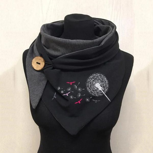 scarves 2021 dandelion flower printing women scarf casual button autumn and winter warm shawls female soft wrap neck, Blue;gray
scarves 2021 dandelion flower printing women scarf casual button autumn and winter warm shawls female soft wrap neck, Blue;gray