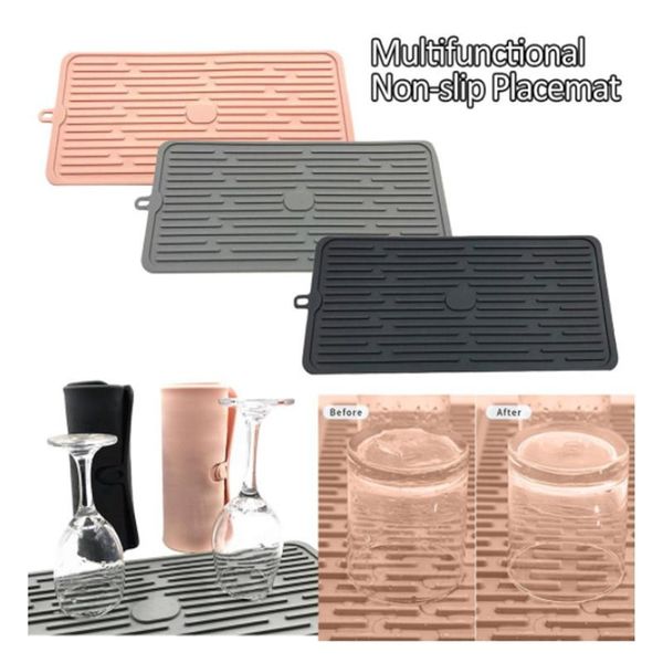 mats & pads kitchen silicone drain pad pot holders table mat spoon drying non slip insulation draining board accessories
mats & pads kitchen silicone drain pad pot holders table mat spoon drying non slip insulation draining board accessories