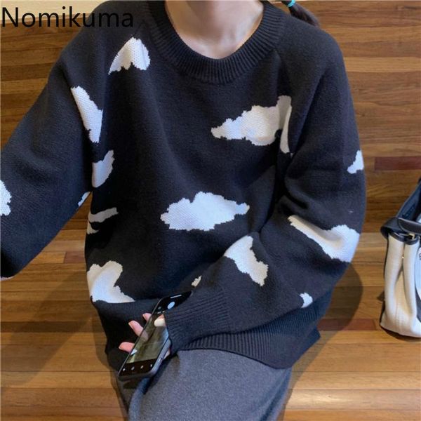 nomikuma japanese causal pullover sweater korean cloud long sleeve o-neck pull femme autumn winter new knitted 6c736 210427, White;black
nomikuma japanese causal pullover sweater korean cloud long sleeve o-neck pull femme autumn winter new knitted 6c736 210427, White;black