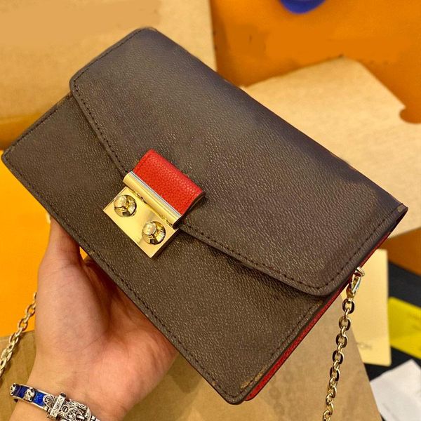 women bags chain package single shoulder slant span bag fashion patchwork plaid color gold hardware hasp grain genuine leather, Black;red
women bags chain package single shoulder slant span bag fashion patchwork plaid color gold hardware hasp grain genuine leather, Black;red