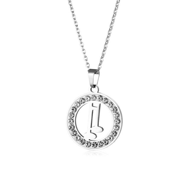 pendant necklaces stainless steel necklace crystal rhinestone musical notes for women wedding valentine's day, Silver
pendant necklaces stainless steel necklace crystal rhinestone musical notes for women wedding valentine's day, Silver