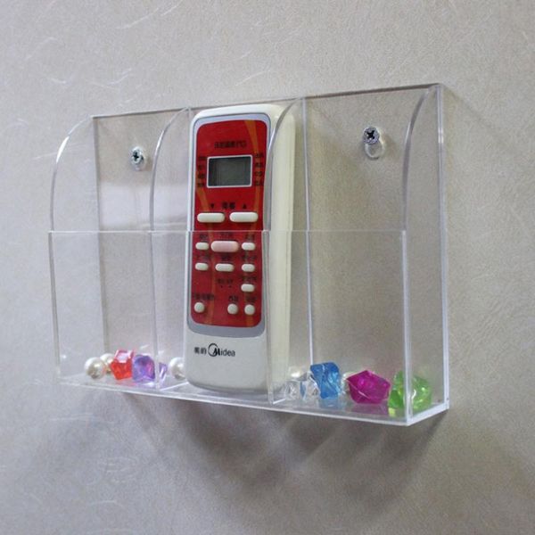 hooks & rails clear 3 grids remote control holder acrylic box bathroom makeup organizer storage cosmetic case container wall tape style
hooks & rails clear 3 grids remote control holder acrylic box bathroom makeup organizer storage cosmetic case container wall tape style