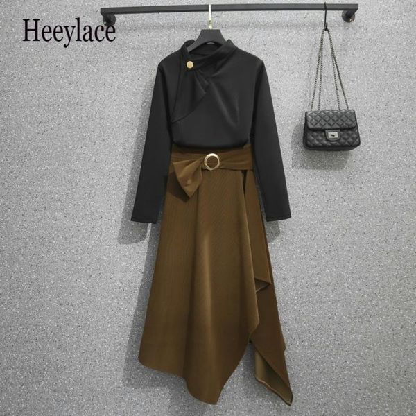 plus size tracksuits office ladies elegant two pieces sets 4xl long sleeve bow collar blouse and irregular skirt suits korean casual outfit, Black
plus size tracksuits office ladies elegant two pieces sets 4xl long sleeve bow collar blouse and irregular skirt suits korean casual outfit, Black