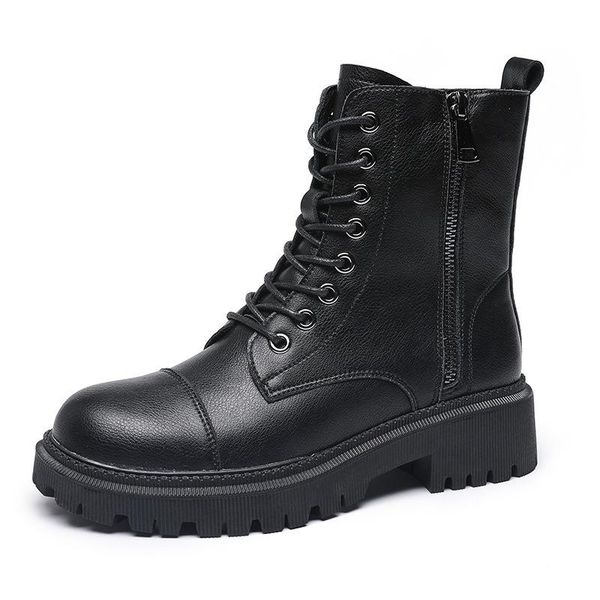 boots 2021 genuine leather shoes women autumn early winter fashion brand ladies ankle botas thick sole non-slip yx3879, Black
boots 2021 genuine leather shoes women autumn early winter fashion brand ladies ankle botas thick sole non-slip yx3879, Black
