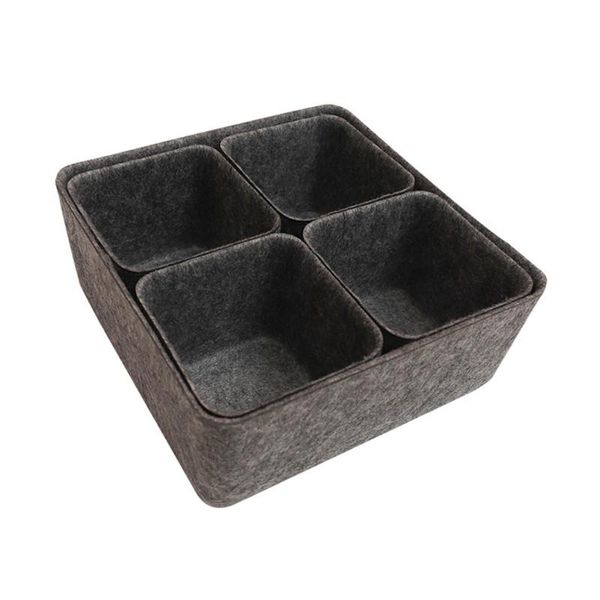 storage baskets 5pcs felt bins office drawer organizers for school home kitchen closet cabinet desk organize boxes
storage baskets 5pcs felt bins office drawer organizers for school home kitchen closet cabinet desk organize boxes
