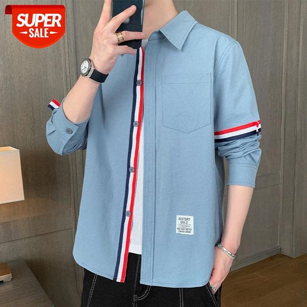 fall men's shirts solid color long-sleeved korean loose trend casual #uz4l, White;black
fall men's shirts solid color long-sleeved korean loose trend casual #uz4l, White;black