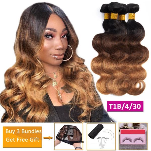 human hair bulks t1b/4/30 blonde ombre bundle deals body wave bundles non-remy extensions peruvian brazilian weave, Black
human hair bulks t1b/4/30 blonde ombre bundle deals body wave bundles non-remy extensions peruvian brazilian weave, Black