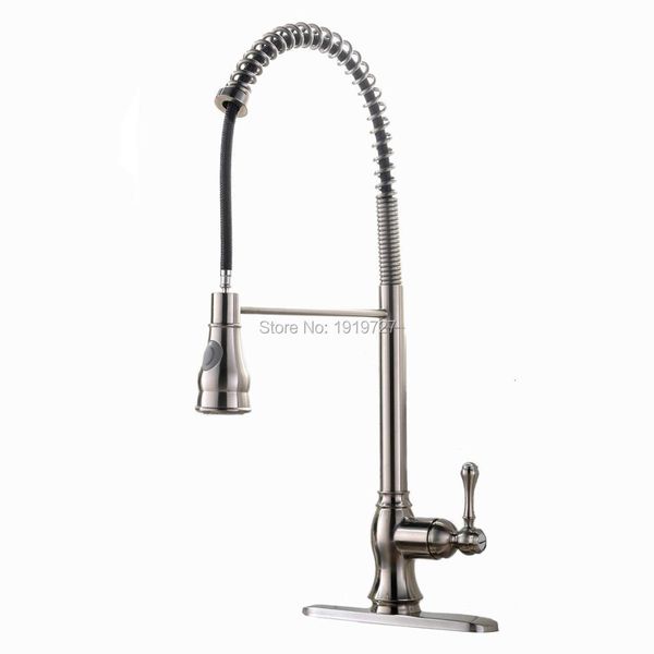 kitchen faucets widespread modern solid brass single handle high arc spiral spring pull out sink faucet with sprayer & deck plate
kitchen faucets widespread modern solid brass single handle high arc spiral spring pull out sink faucet with sprayer & deck plate