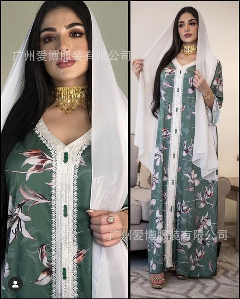 middle eastern women's printed long lace dress abaya muslim jalabiya niqab dubai fashion ethnic clothing, Red
middle eastern women's printed long lace dress abaya muslim jalabiya niqab dubai fashion ethnic clothing, Red