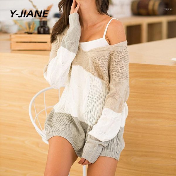 white color vintage knitted sweater pullovers women v-neck long sleeve loose casual outwear striped harajuku jumpers 2021 #g3 women's s, White;black
white color vintage knitted sweater pullovers women v-neck long sleeve loose casual outwear striped harajuku jumpers 2021 #g3 women's s, White;black