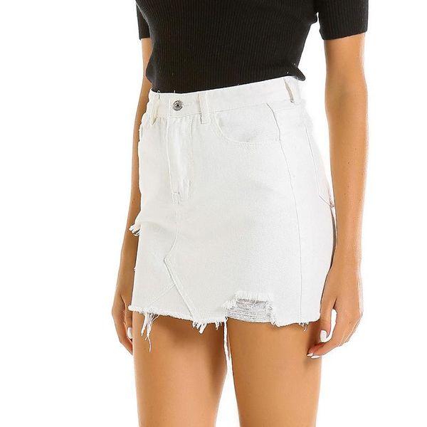 skirts white high waist skirt female summer 2021 hole denim was thin and wild bag hip a-shaped short, Black
skirts white high waist skirt female summer 2021 hole denim was thin and wild bag hip a-shaped short, Black