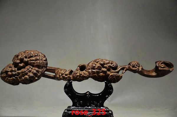 home decor collectible chinese agarwood hand carved ganoderma ruyi statues, Black;brown
home decor collectible chinese agarwood hand carved ganoderma ruyi statues, Black;brown