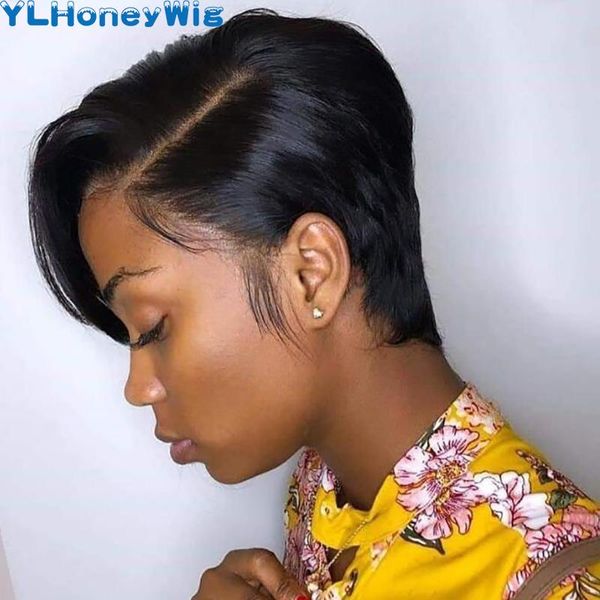 short pixie lace wigs cut wig straight brazilian remy hair 150% density machine made human for women, Black;brown
short pixie lace wigs cut wig straight brazilian remy hair 150% density machine made human for women, Black;brown