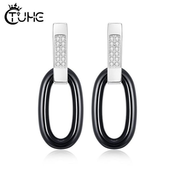 geometric women ceramic statement stud earrings smooth stitching black crystal cz rhinestone wedding jewelry gift, Golden;silver
geometric women ceramic statement stud earrings smooth stitching black crystal cz rhinestone wedding jewelry gift, Golden;silver