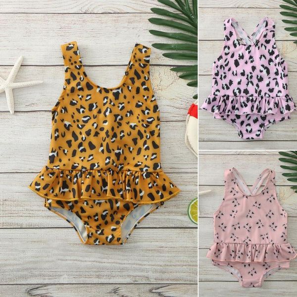 girl swimwear bodysuit baby clothes summer sleeveless girls cute printed ruffle bikini beachwear suit one-pieces, Black 
girl swimwear bodysuit baby clothes summer sleeveless girls cute printed ruffle bikini beachwear suit one-pieces, Black