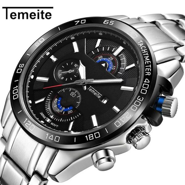 wristwatches temeite 520g male watch black sport 2021 military quartz mens watches stainless steel strap relog, Slivery;brown
wristwatches temeite 520g male watch black sport 2021 military quartz mens watches stainless steel strap relog, Slivery;brown