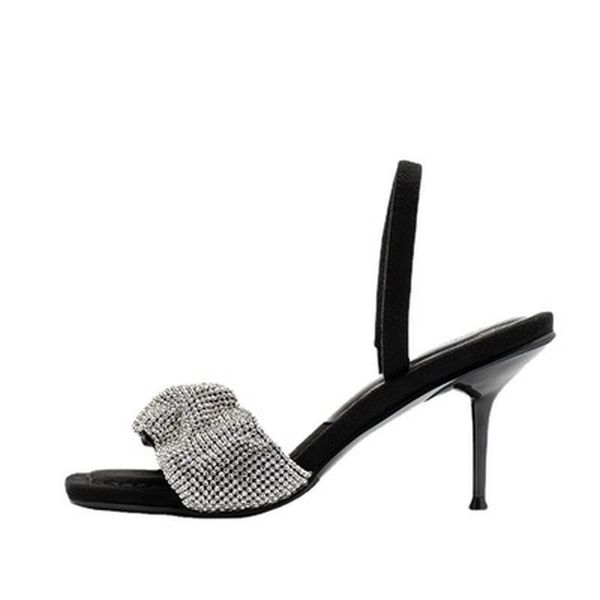 sandals 2021 star style luxury rhinestones women elegant stiletto high heels slingback gladiator summer party prom shoes, Black
sandals 2021 star style luxury rhinestones women elegant stiletto high heels slingback gladiator summer party prom shoes, Black