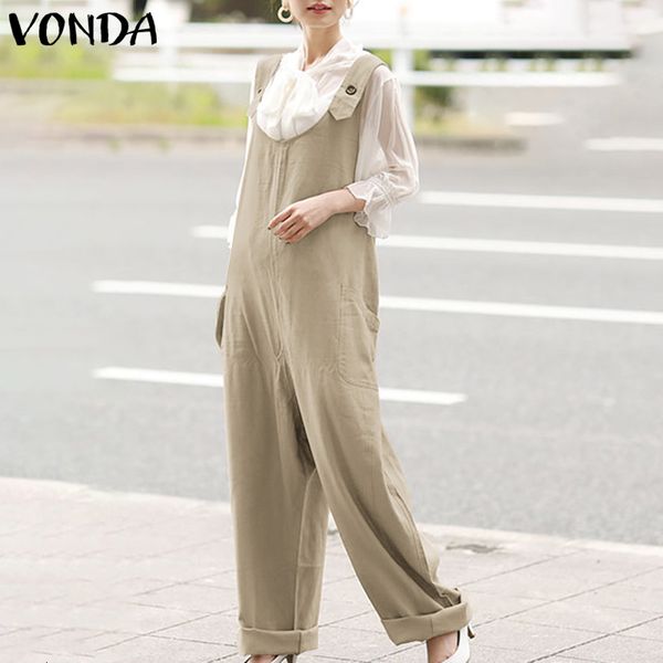 women's jumpsuits & rompers vonda fashion women casual solid straps loose wide leg female summer overalls vintage playsuits plus s, Black;white
women's jumpsuits & rompers vonda fashion women casual solid straps loose wide leg female summer overalls vintage playsuits plus s, Black;white
