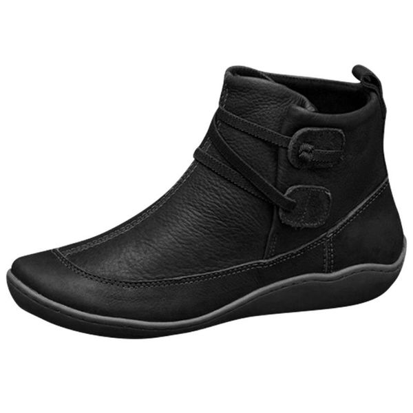 boots women's pu leather ankle women autumn winter cross strappy vintage punk flat ladies shoes woman botas #yl5, Black
boots women's pu leather ankle women autumn winter cross strappy vintage punk flat ladies shoes woman botas #yl5, Black