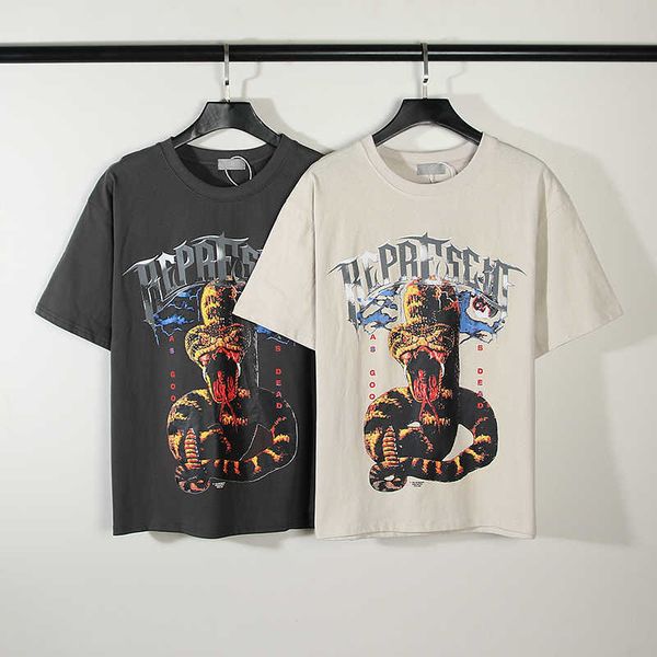 men's t-shirts present good dead python print casual loose round neck short sleeve t-shirt, White;black
men's t-shirts present good dead python print casual loose round neck short sleeve t-shirt, White;black