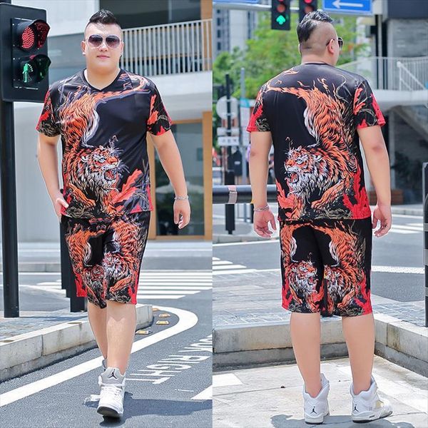 large size l 7xl men tracksuits casual suit short sleeved t shirt shorts 2 piece set of summer fashion 3d, Gray
large size l 7xl men tracksuits casual suit short sleeved t shirt shorts 2 piece set of summer fashion 3d, Gray