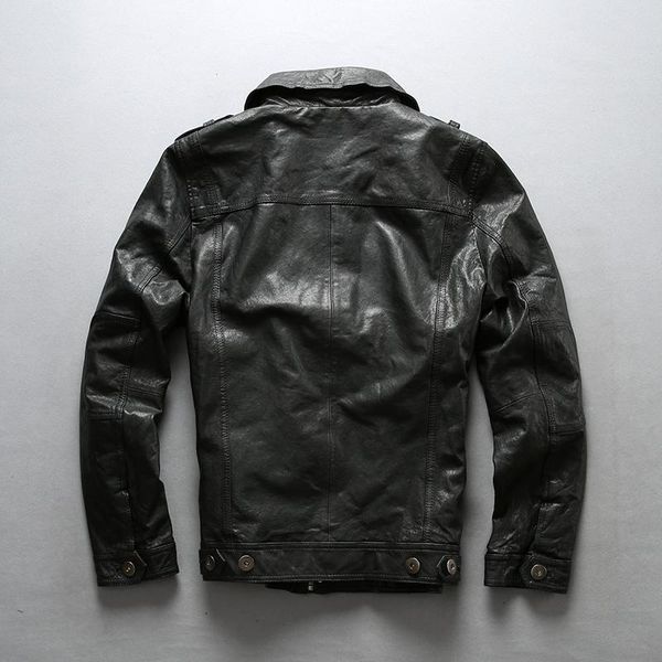 men's leather & faux brand men fashion mens slim fit sheepskin motorcycle biker jacket black genuine coat
men's leather & faux brand men fashion mens slim fit sheepskin motorcycle biker jacket black genuine coat