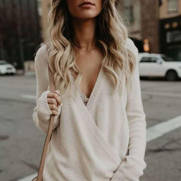 women's sweaters knit sweater women autumn v neck fashion patchwork solid long sleeve clothes, White;black
women's sweaters knit sweater women autumn v neck fashion patchwork solid long sleeve clothes, White;black