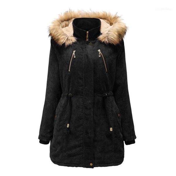 women's down & parkas corduroy coats for women ware winter fashion hooded jacket warm coat long sleeves overcoat 20211, Black
women's down & parkas corduroy coats for women ware winter fashion hooded jacket warm coat long sleeves overcoat 20211, Black