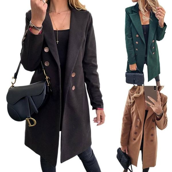 fashion women's autumn winter long woolen coat large size wool coats oversize warm jackets plus clothing & blends, Black
fashion women's autumn winter long woolen coat large size wool coats oversize warm jackets plus clothing & blends, Black