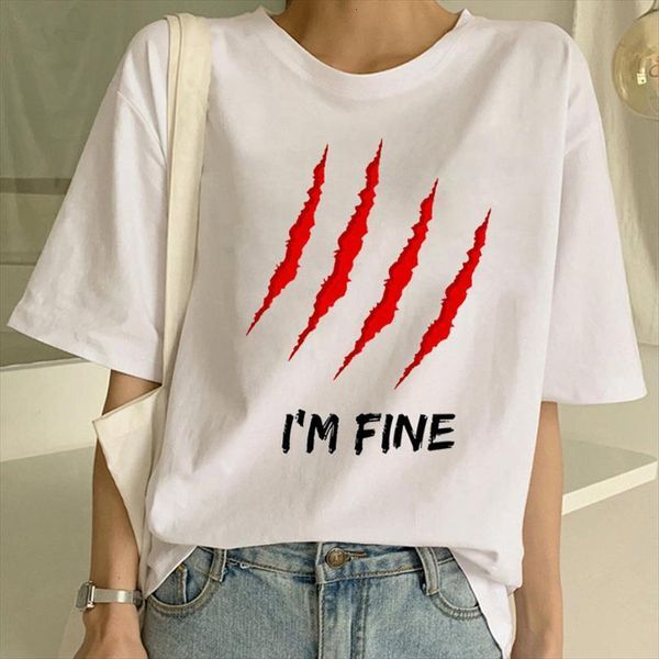 im fine printed men t shirts fun fashion tee harajuku casual loose short sleeve female streetwear, White;black
im fine printed men t shirts fun fashion tee harajuku casual loose short sleeve female streetwear, White;black