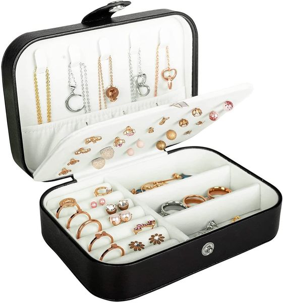 necklace bangle travel jewelrys organizer case small jewelry box earrings portable jewellery storage holder display for ring pu leath jllvhm, Black;white
necklace bangle travel jewelrys organizer case small jewelry box earrings portable jewellery storage holder display for ring pu leath jllvhm, Black;white