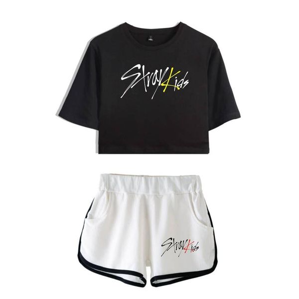 trendy navel printed kpop womens pants stray kids two piece set short summer dew t shirt girl leisure sets, White
trendy navel printed kpop womens pants stray kids two piece set short summer dew t shirt girl leisure sets, White