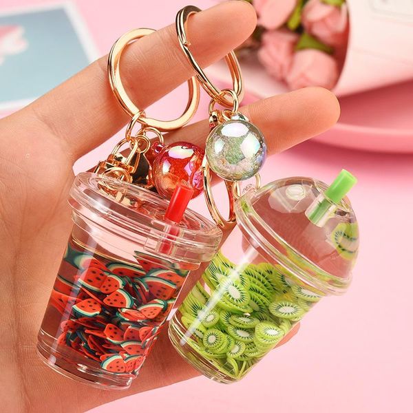 keychains creative simulation fruit floating keychain cute watermelon kiwi liquid milk tea bottle keyring women summer bag key holder, Silver
keychains creative simulation fruit floating keychain cute watermelon kiwi liquid milk tea bottle keyring women summer bag key holder, Silver