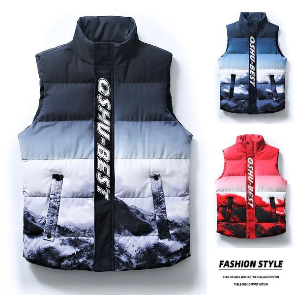 men's vests men autumn winter snow mountain design 3d print windproof warm vest man comfortable breathable jacket cold-proof sleeveless, Black;white
men's vests men autumn winter snow mountain design 3d print windproof warm vest man comfortable breathable jacket cold-proof sleeveless, Black;white