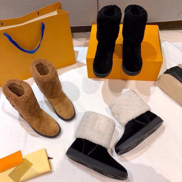 2021 design snow boots women luxe fashion soft leather flat boot girls casual winter brown shoe with fur half bootsblack size 35-42, Black
2021 design snow boots women luxe fashion soft leather flat boot girls casual winter brown shoe with fur half bootsblack size 35-42, Black