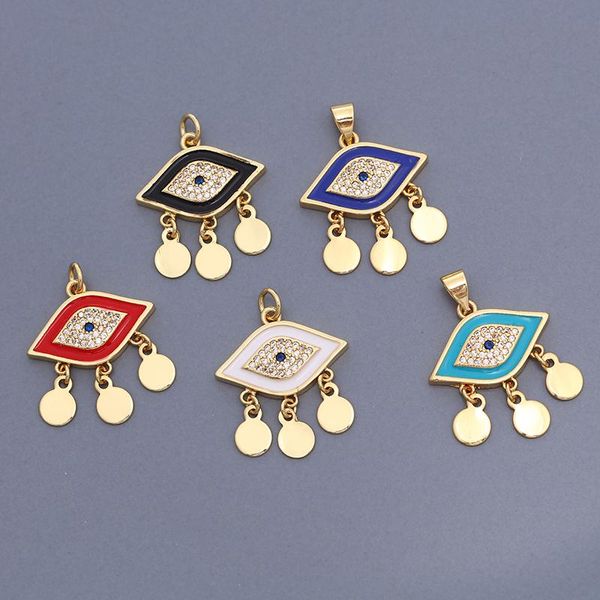 charms european fashion style colorful eye silver necklace zirconia inlaid women's pendant, Bronze;silver
charms european fashion style colorful eye silver necklace zirconia inlaid women's pendant, Bronze;silver