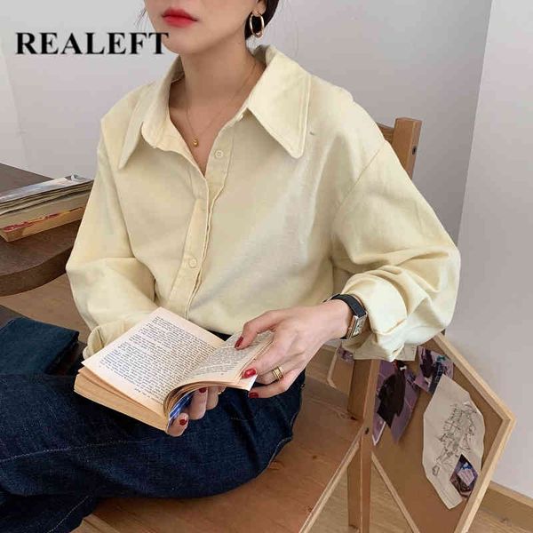 spring white women's blouse fashionable elegant solid color long sleeve turn down collar ladies shirts 210428 
spring white women's blouse fashionable elegant solid color long sleeve turn down collar ladies shirts 210428