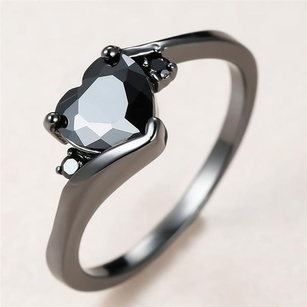 wedding rings simple female black crystal stone ring charm 14kt gold for women vintage love heart zircon engagement, Slivery;golden
wedding rings simple female black crystal stone ring charm 14kt gold for women vintage love heart zircon engagement, Slivery;golden