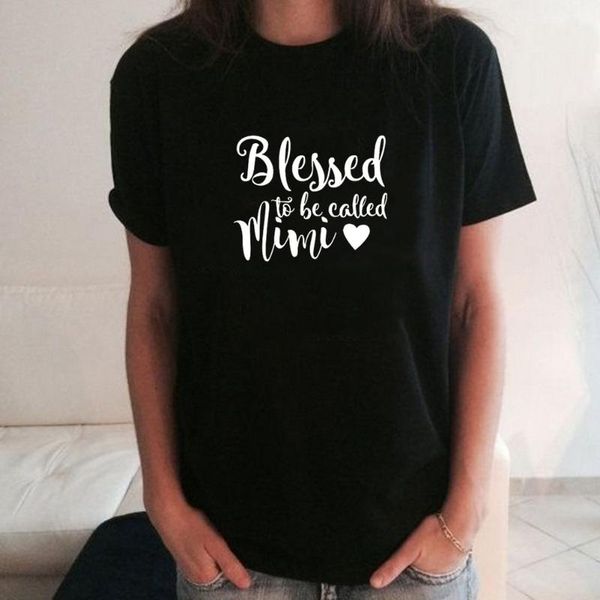 women's t-shirt blessed to be called mimi funny t shirt women short sleeve cotton tee femme o-neck camiseta mujer casual camisas femini, White
women's t-shirt blessed to be called mimi funny t shirt women short sleeve cotton tee femme o-neck camiseta mujer casual camisas femini, White