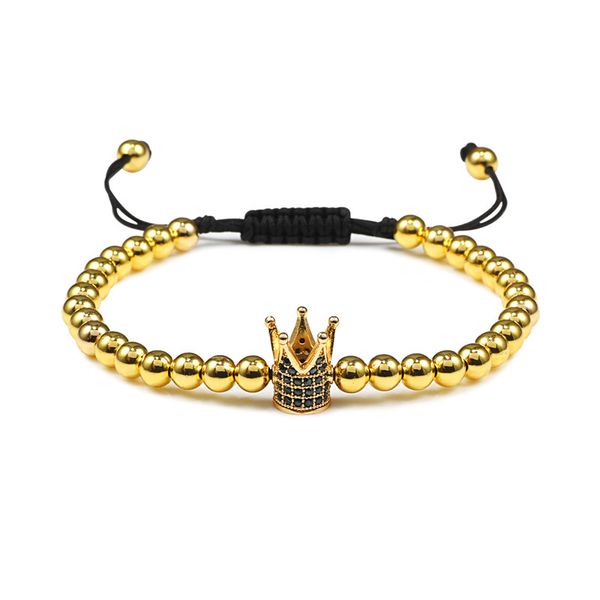beaded, strands fashion classical copper beads bracelets bangle pave cz crown handmade weave adjustable men bracelet luxury jewelry pulseira, Black
beaded, strands fashion classical copper beads bracelets bangle pave cz crown handmade weave adjustable men bracelet luxury jewelry pulseira, Black